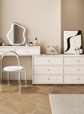 油风六斗家柜简现约代奶卧室床Yy-15尾斗柜梳妆台一体用客厅靠墙