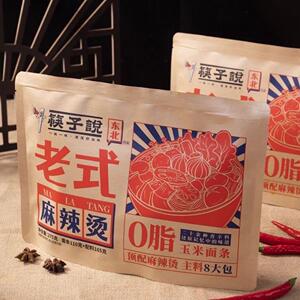 筷子说东北老式风味 麻辣烫275g懒人宿舍方便食品袋装玉面面条米