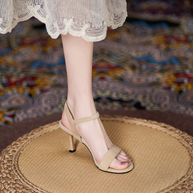 小码凉鞋女313233百搭露趾脚腕绊带大码高跟鞋41—43细跟加肥加宽,女鞋,一字带凉鞋,淘宝优惠券,粉丝福利购,淘宝优惠卷
