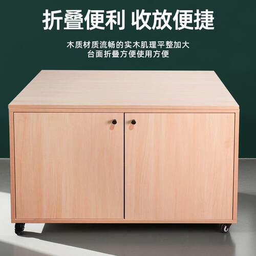 美术升降静物台移动带轮写生台榉木可调高度抽屉静物桌素描摆放台