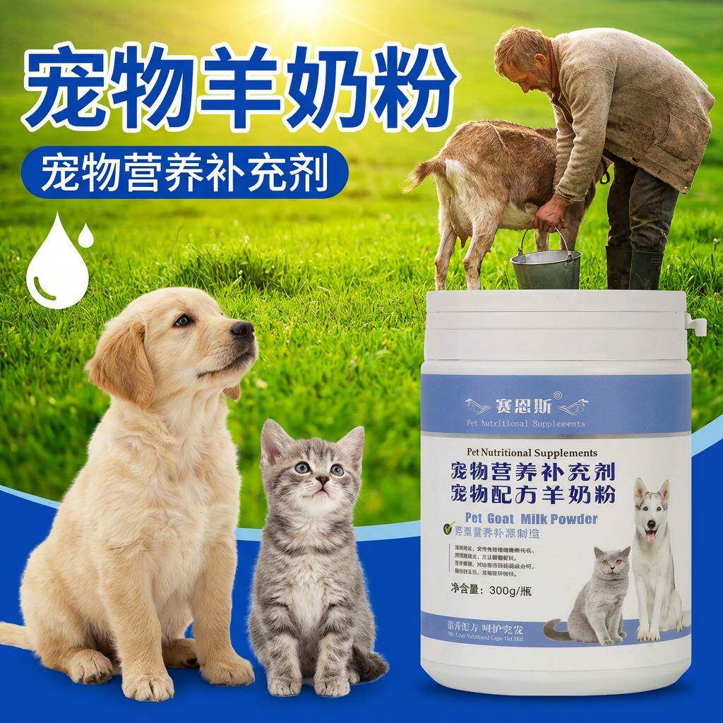 包邮赛恩斯宠物奶粉300g宠物狗奶粉幼犬小猫营养山羊奶粉厂家现货