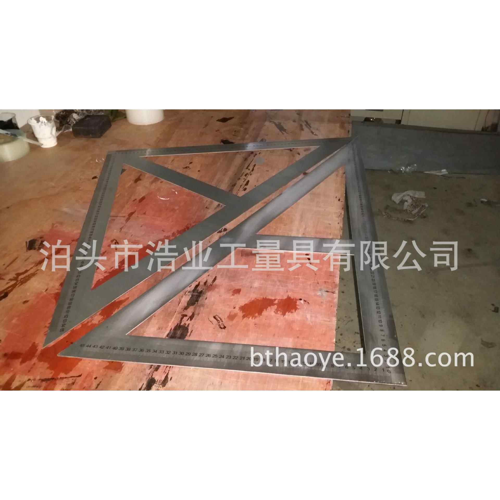 厂家定钢板尺 不锈钢标尺 钢角尺 T型尺 量角器 标牌 三角尺板