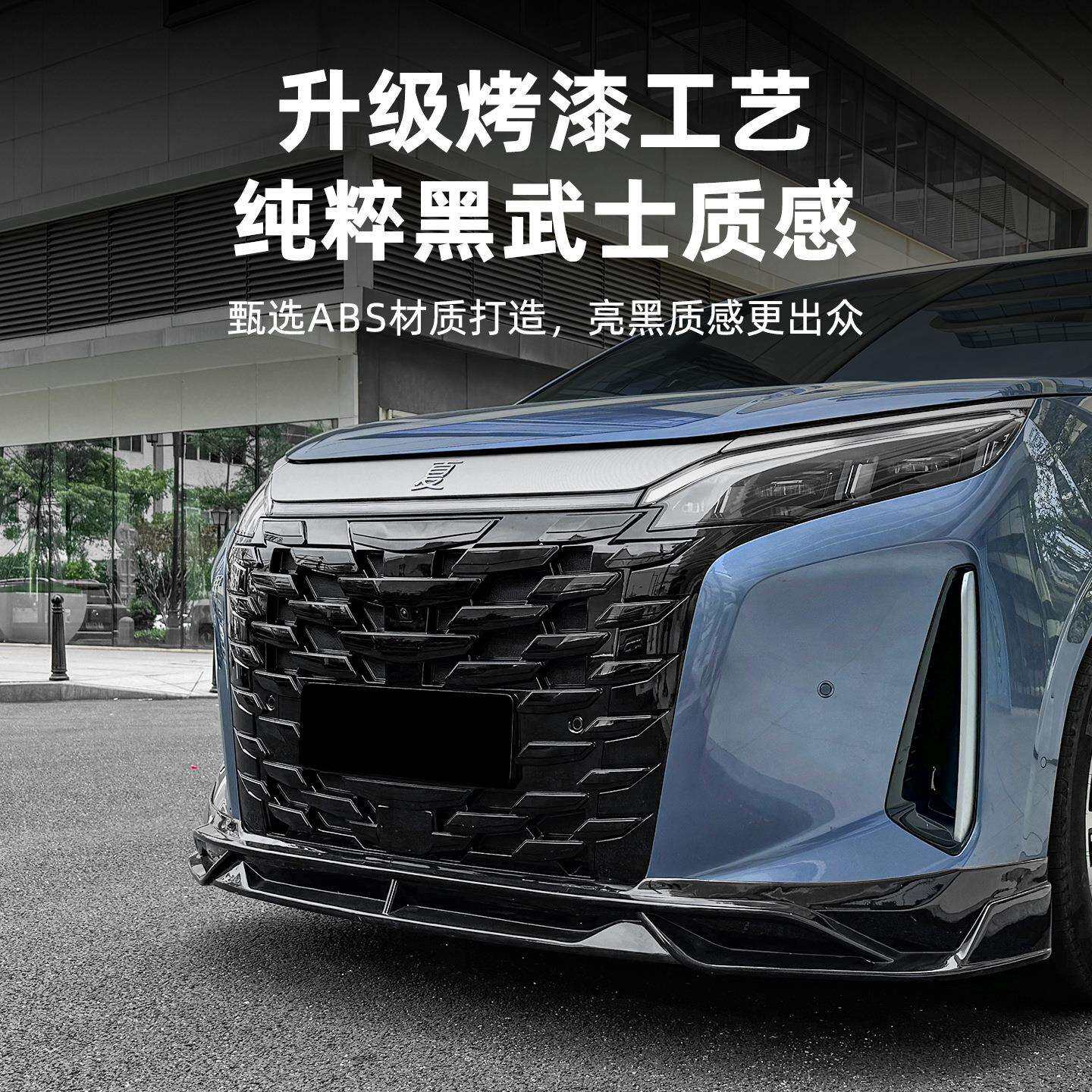 暗莹适用比亚迪夏中网改装一体式黑武防虫网改装可拆卸不锈钢材质