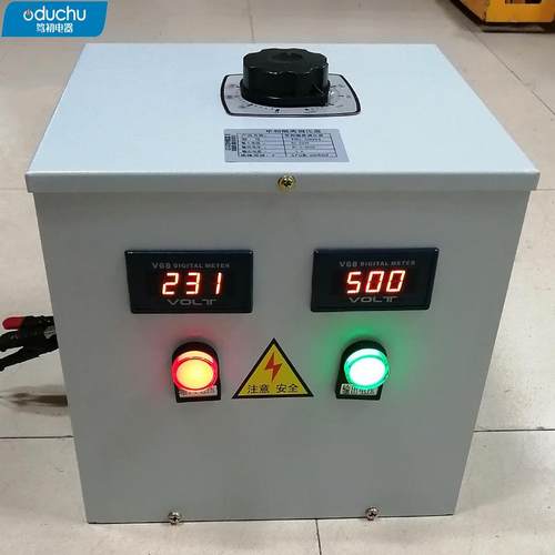 单相隔离调压器输出0V-500V可调学校试验工厂设备检测老化调压器
