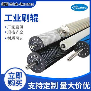 Bursten展平辊机械设备清洗除尘尼龙丝滚筒耐磨刷辊 德国Mink