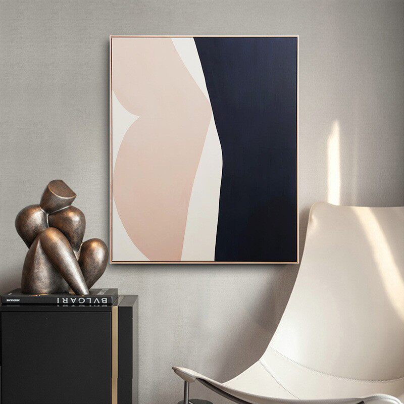 现代简约手工几何立体画客厅装饰画沙发背景墙样板房玄关餐厅挂画