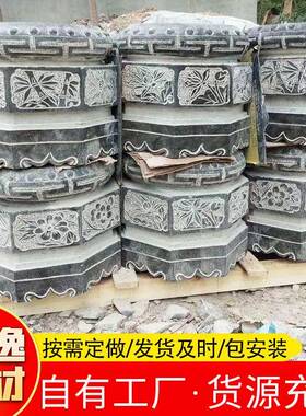 厂家圆形空心青石柱墩多种规格柱墩石寺庙大殿包柱石