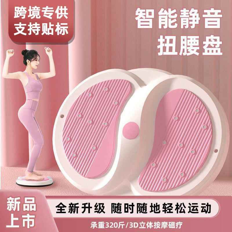 运动锻炼腰部扭腰盘女收腹燃脂塑形扭腰机旋转转盘家用健身器材