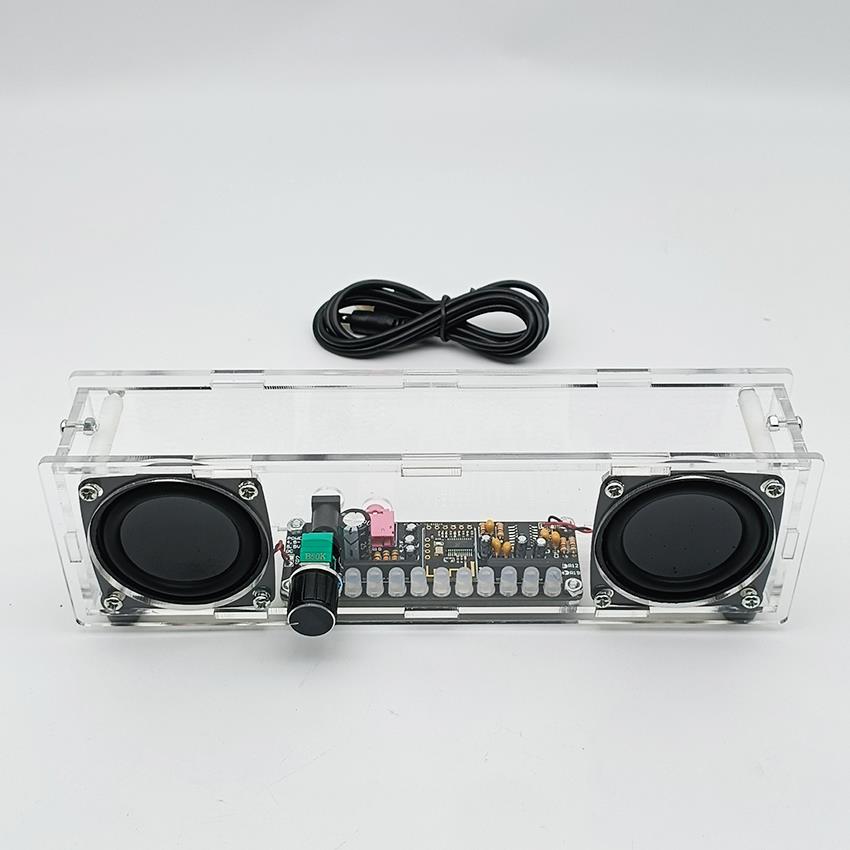 PAM8406功放板DIY小音箱5W双声道立体声5V带蓝牙电平指示 音质优