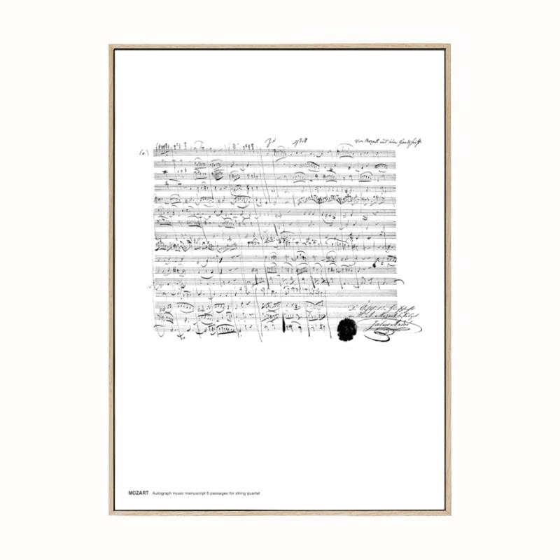 高档港画 音乐五线谱稿装饰白画饰钢琴乐谱黑线稿音乐家莫扎特手