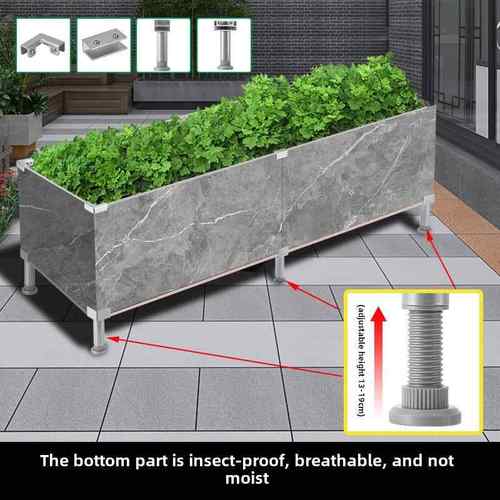 需定制铝合金瓦固定夹玻璃夹花盆扣花盒配件种植盒支撑夹架空底座