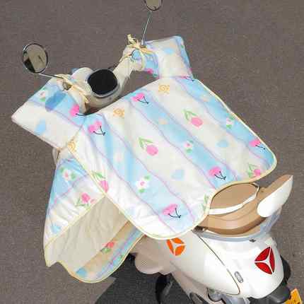 高颜值电动车挡风牛奶648绒挡冬季加绒加厚风202被5款四新季通用