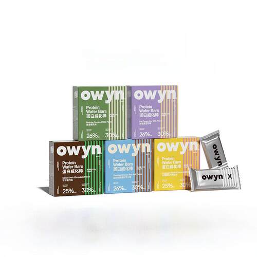 新疆包邮owyn乳清威化蛋白棒代餐饱腹抗饿能量饼干健身办公室解馋