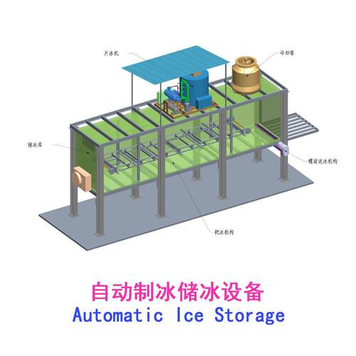 自动储冰库 片冰碎冰自动储冰送冰系统 Automatic ice storage