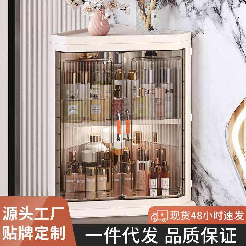 墙角客厅收纳柜双开门书柜酒柜多层置物架厨房好帮手拐角收纳层架