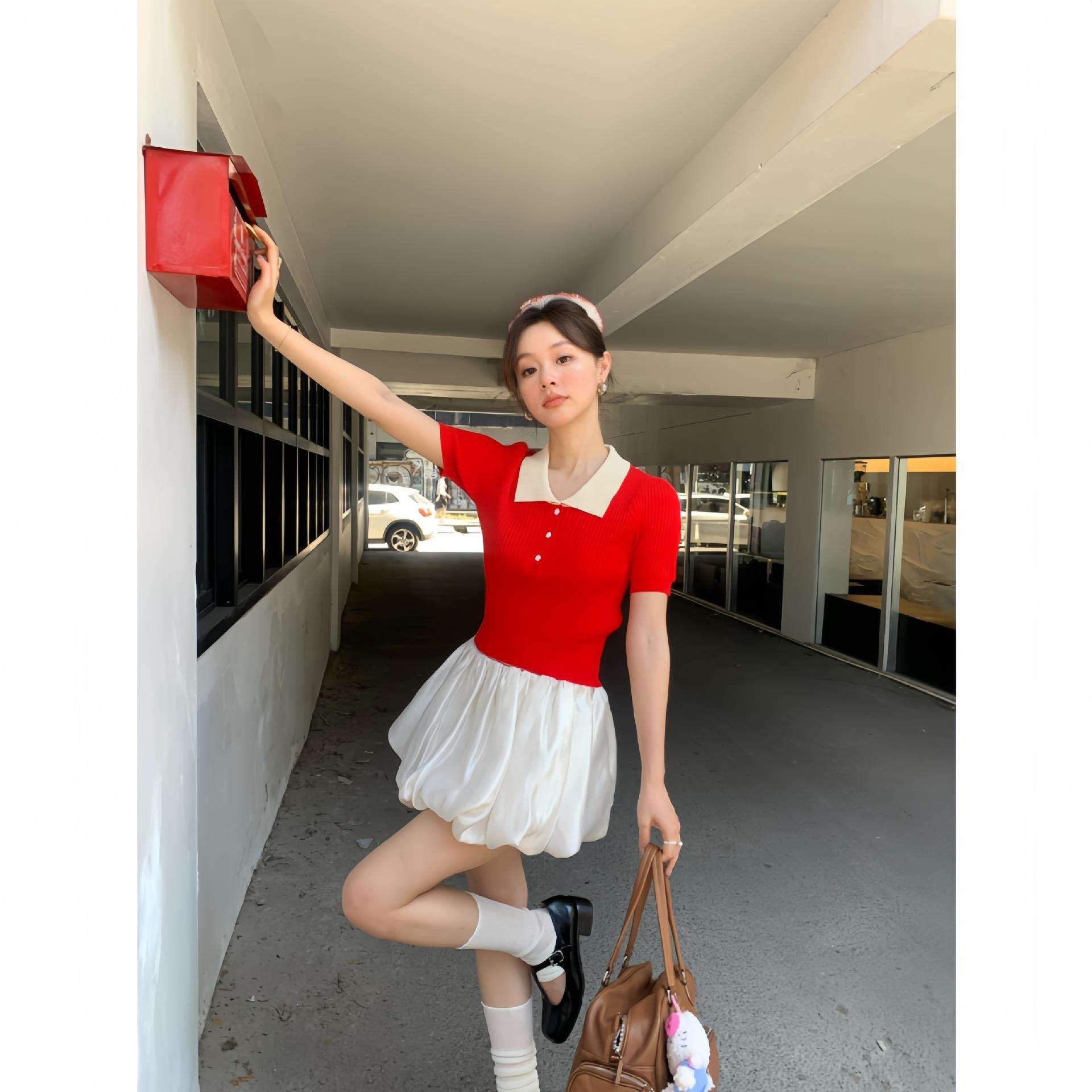 诠释美NEWOPEN2026早春法式浪漫高腰蓬蓬裙甜美减龄短裙女C3583