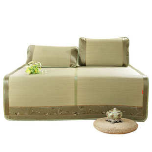 35蔺草折叠海绵.2加厚天然.三件套席8.1tuf45m1.凉席兰草子1 米1