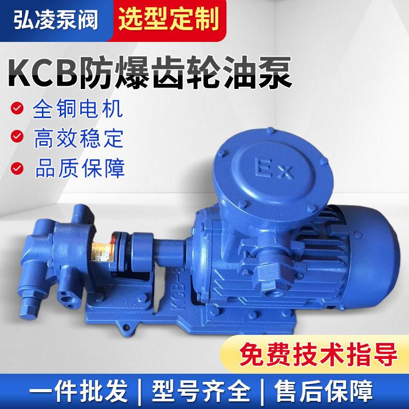 KCB防爆齿轮油泵自吸泵铸铁铜齿轮润滑泵重油柴油输送泵厂家供应