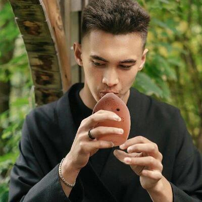 Ceramic Xun Ocarina Flute 8 Hole Design Musical Instrument