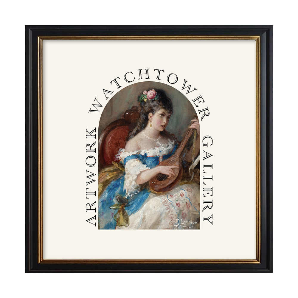 法式轻奢小众艺术装饰画美式复古客厅卧室家居挂画壁画怀旧玄关画