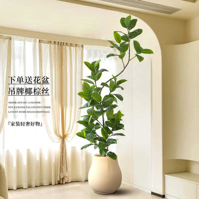 仿真绿植盆景假植物孟加拉榕树盆栽室内大型绿植高端假树客厅落地