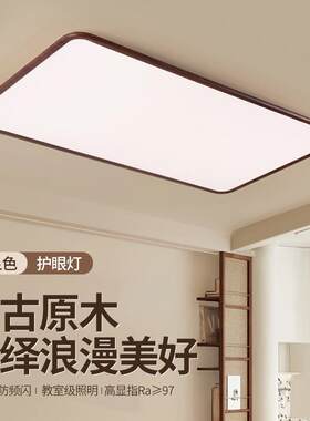 中山灯具全屋套装中古风客厅吸顶灯超薄大厅主灯led家装灯饰大全