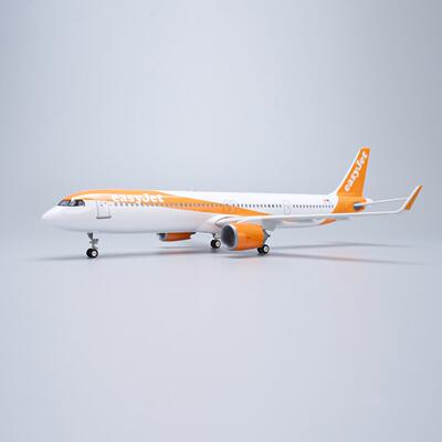 1:100带灯易捷航空A321neo仿真客机飞机模型摆件44cm礼品easyJet