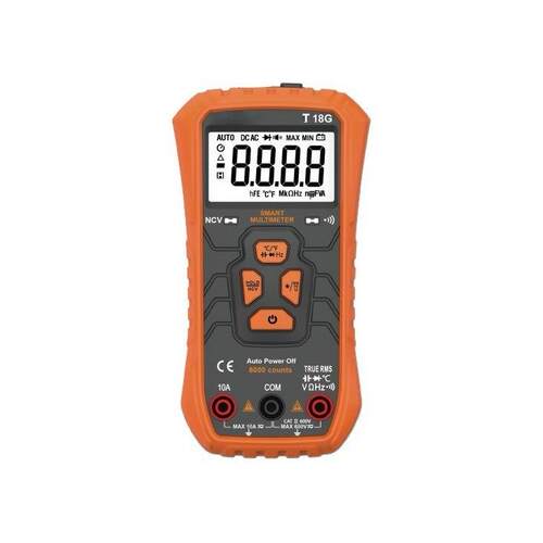 数字万用表T18G傻瓜表NCV火线测试自动测量输入信号100mF大电容