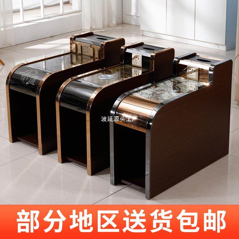 足浴店茶几柜足疗茶几桑拿按摩床浴场足浴沙发中间小茶几柜经