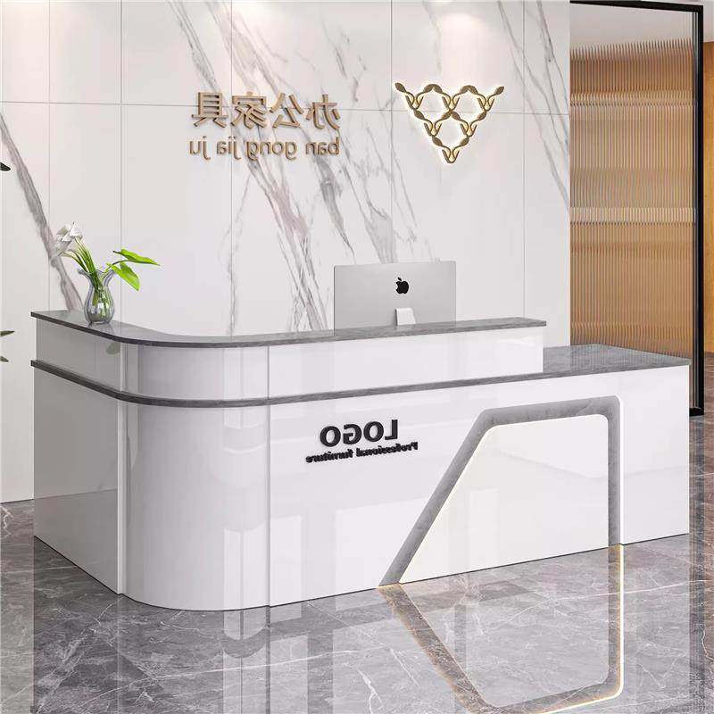 前台桌吧台收银柜台公司办公接待台转角圆弧服装店铺美容院超市柜,商业/办公家具,收银台,淘宝优惠券,粉丝福利购,淘宝优惠卷