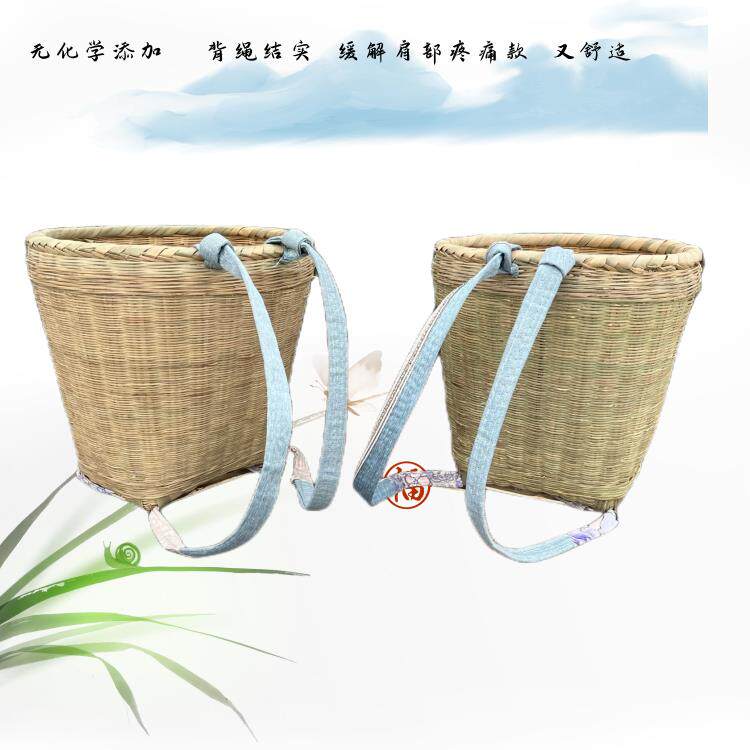纯手工编织竹编背篼大人竹蔑背篓背框收纳筐舞蹈道具小背篼夹背儿