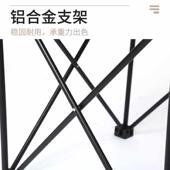 户外休闲桌中号折叠正方形露营桌铝合金材质多功能蛋卷桌野营烧烤