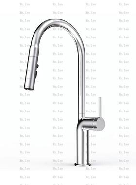 全铜 4功能不溅水瑞士NP嘴Tucai pex +Korex阀芯无铅铜厨房龙头