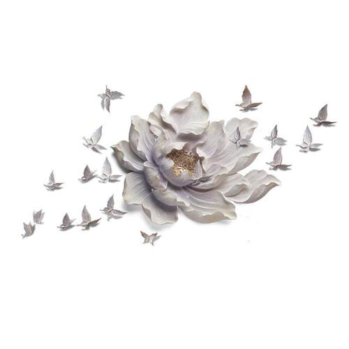 3d立体装饰画墙饰立体花卉墙壁挂饰壁饰现中式创意挂件