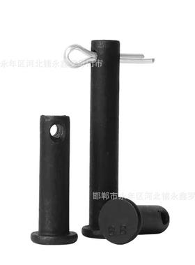 Φ5*105560*12*16*20*235*0*5*4*45*50平头带孔销轴3销钉高强度8.