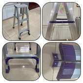 铝合金绝缘人字梯电力施工伸缩折叠便携双侧扶梯家用阁楼梯子加固