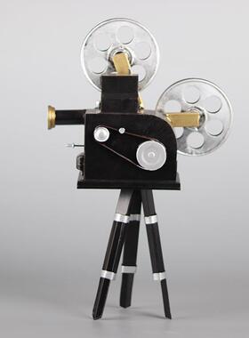 复仿真窗放映机模型怀旧创古意店铺影院橱陈列装饰1232品摆摄件影