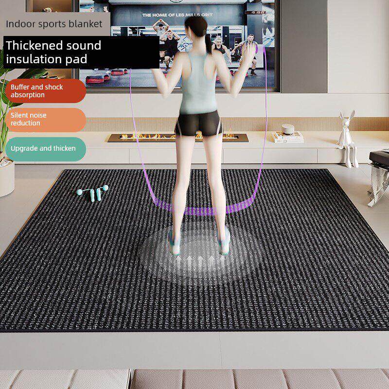 跳绳室内运动地毯隔音减震降噪吸声气泡包跑步机健身椭圆机地板垫
