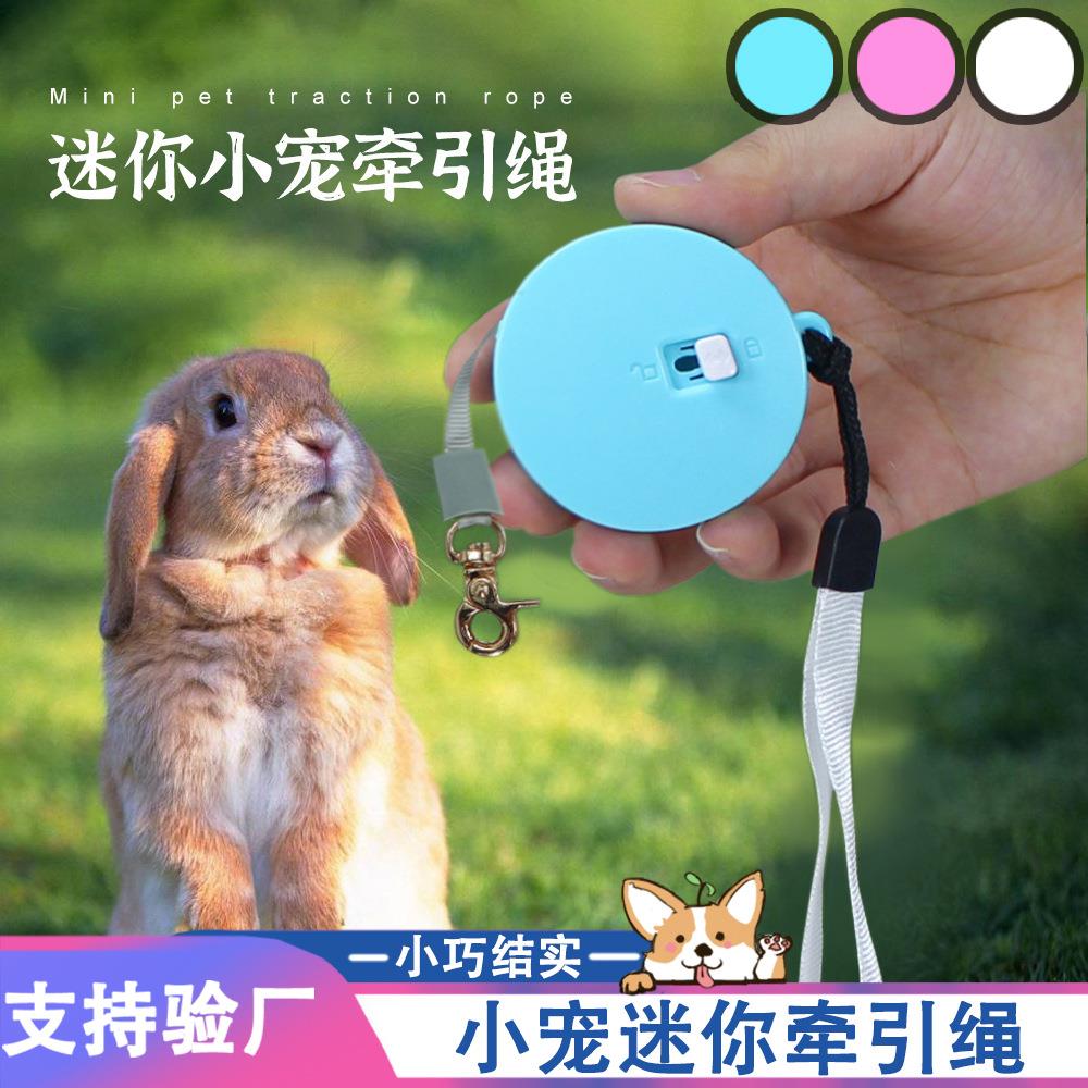 工厂直供跨境宠物用品猫狗小宠结实耐用便携自动伸缩牵引绳