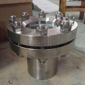 玻璃压力视镜 高压高温碳钢对夹法兰视盅 欣弘阀 64带颈视镜 JB95