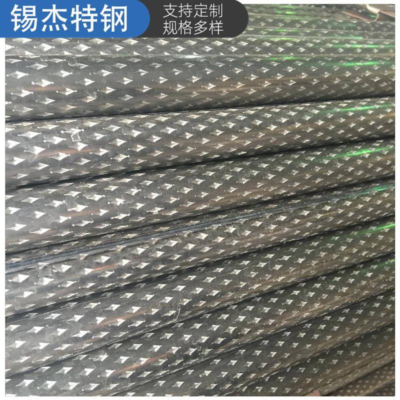 Q195材质菱形花纹焊管楼梯扶手用菱形花纹管可折弯