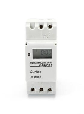 AHC15A时控开关220V 自动循环控制微电脑定时开关路灯电源计时器