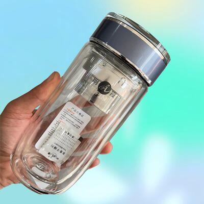 【正品官方旗舰店】2026新款双层玻璃水杯明霞3556鹅蛋杯定制印字