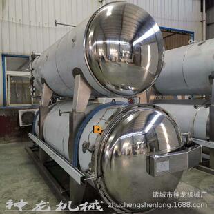 鱼罐头午餐肉杀菌锅鸭蛋鸡爪高温杀菌锅即食鱿鱼仔全自动杀菌锅