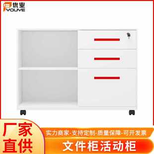 厂家落地文件柜现代简约冷轧钢板活动柜文件置物柜颜色可定