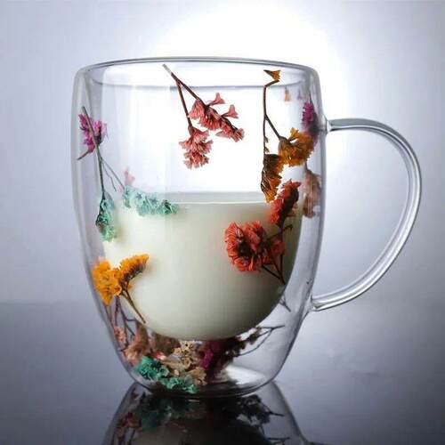 Double Layer Glass Cups High-temperature Resistant High Boro