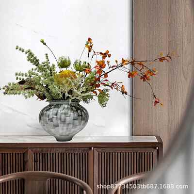 新中式日样台板房花艺酒前售楼处店仿式真1176花客厅餐桌玄关假花