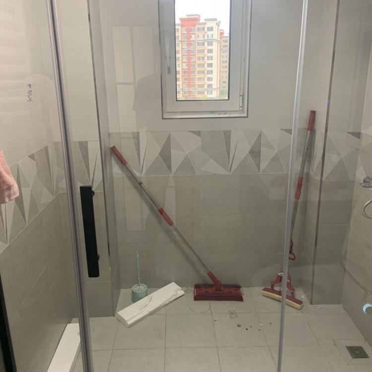 生间卫小户型不锈钢折叠干湿分离淋浴房弧扇形地浴屏淋浴房玻璃门