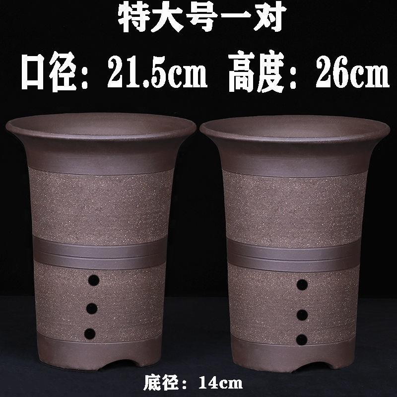 兰花盆兰花专用盆多肉花盆紫砂花盆绿萝花盆君子兰盆室内养花