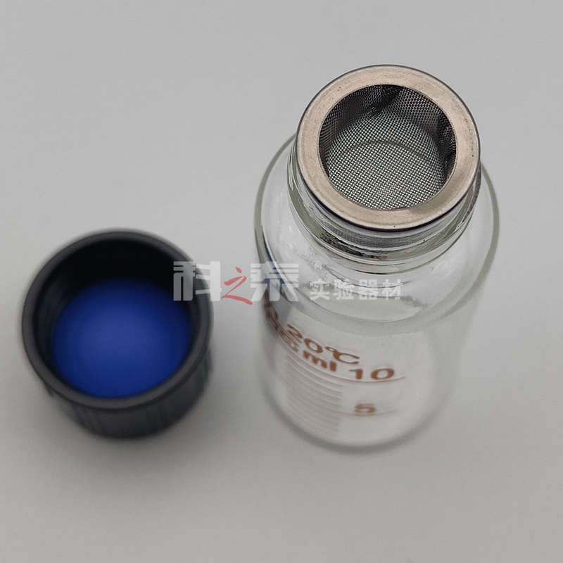 蜀牛 透明螺口蓝盖试剂瓶100ml实验瓶带网防扩散瓶子带刻度耐高温